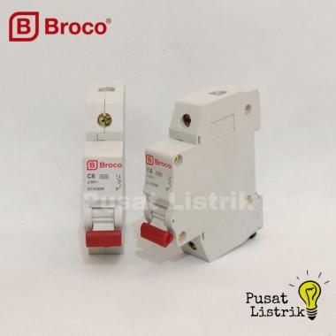MCB 1 Phase 6A Broco Pemutus Arus Listrik 6 Ampere Broco