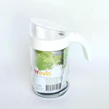Herevin botol tempat minyak / liquid dispenser polos 600cc Putih