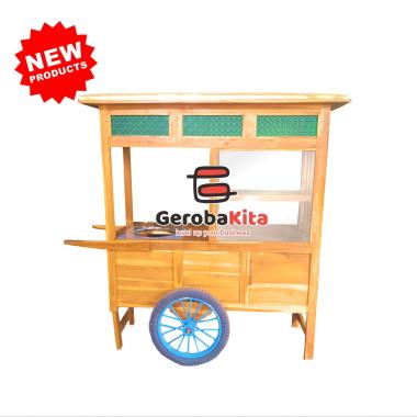 Gerobak Gorengan Kayu Murah Mahoni
