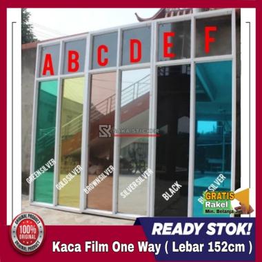 STICKER KACA STIKER KACA JENDELA RUMAH FILM ONE WAY CERMIN RIBEN MOBIL ukuran HITAM-20%
