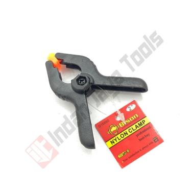 BISON Spring Clamp 2 3 4 6 Inch Nylon Penjepit Kayu Besi Klem Catok 2 inch
