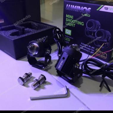 lampu tembak model D2 seri Q2 luminos bisa nyala putih / kuning promo warna luminos q2
