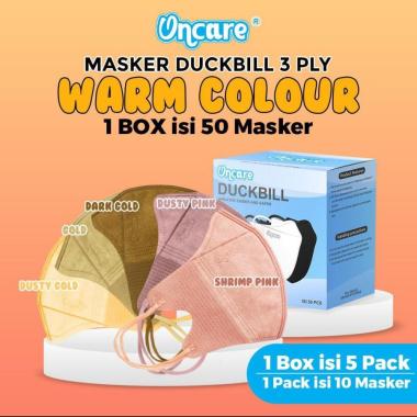 Masker duckbill Oncare mix warna pastel