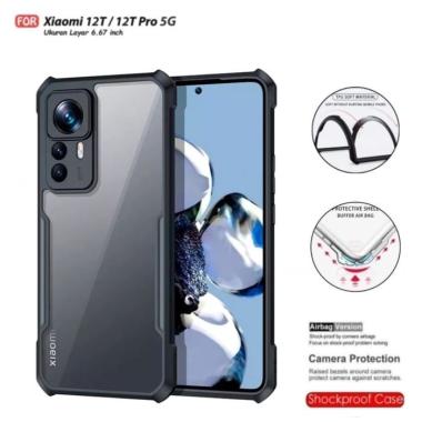 Promo Case Transparan Xiaomi 12T / 12T Pro 5G Softcase Clear Back Cover Xiaomi 12T Pro 5G Hitam