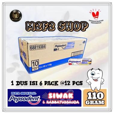 Pasta Gigi Pepsodent Complete 8 Siwak Habbatussauda - 110 gr (Kemasan Karton)
