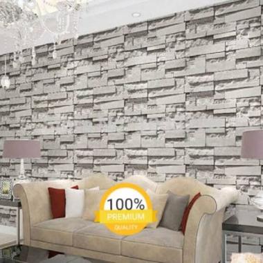 Wallpaper Stiker Dinding Batu Alam 3D Bata Andesit Sticker Kamar Cowok Wallstiker Cewek Taman Kebun 