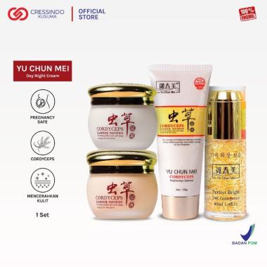 Paket Reseller Yu Chun Mei Cordyceps Whitening Kit - Gold 24k