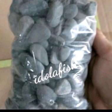 batu koral hitam 1kg hiasan aquascape aquarium