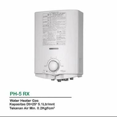 Water Heater Gas Paloma 5 RX Original Jepang 100 %