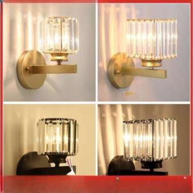 Kristal Lampu Dinding Mewah Lampu Kamar Tidur Dinding Ruang Tamu 7288 B