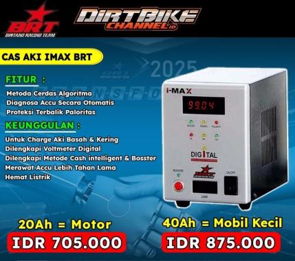 Charger Cas Aki Accu IMAX BRT 40Ah 20Ah Ampere Mobil Motor 40Ah