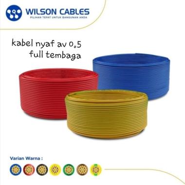 Kabel Auto Wire Mobil Cable Otomotif Elektrik NYAF AV 0.5 mm WILSON - 1m
