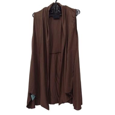 cardigan saskia, cardigan tanpa lengan, rompi spandek rayon,vest,outer Mocca