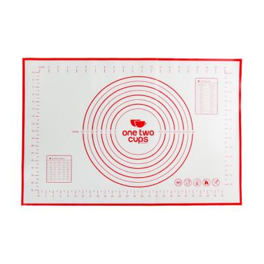 SILICONE MAT ALAS ADONAN PIZZA MARTABAK 40 x 60 CM WARNA MERAH