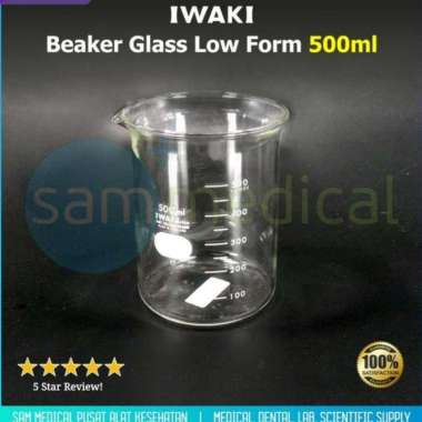 Iwaki Beaker Glass Low Form 500ml