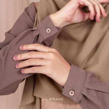 Nahda Dress Jilbrave Warna Honey Glaze Multicolor