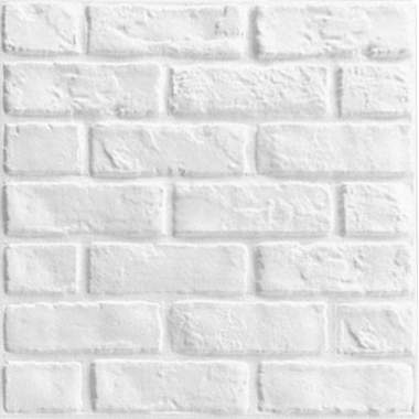 Wallpanel Interior Dinding PVC 3D Motif Batu Bata Putih