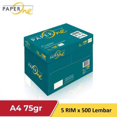 Paperone Kertas HVS A4 75 gr (5 Rim/ 1 Dus)