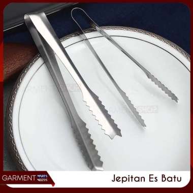 Capit Es Batu Capitan Jepitan Gorengan Kecil Mini Serbaguna Stainless Steel Kue Roti PACKING BUBBLE