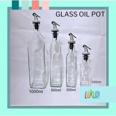 Botol Minyak Kaca Oilpot / Botol Cuka / Botol Kecap / Tempat Minyak 150ml