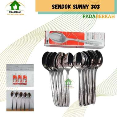 Sendok Makan Stainless Steel Sunny 303 12pcs / Per Lusin Tebal Murah