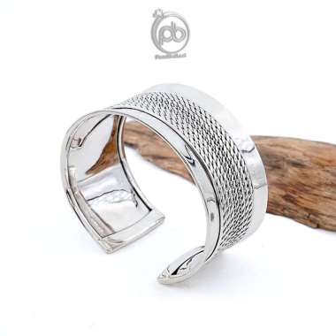 Gelang Wanita Cuff Open Bangle Perak bali 925 Tali Nonarayana