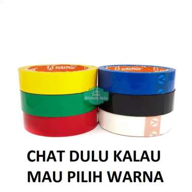 Isolasi OPP Tanggung 24mm 1 Inch Warna Warni Tape Plastik 50 Meter - 1 Buah