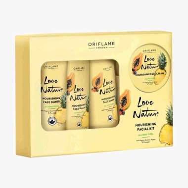 Nourishing Facial Kit with Organic Guarana, Papaya & Pineapple