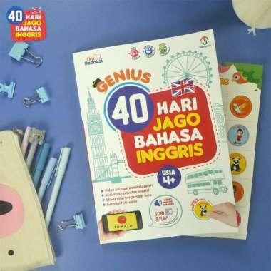 Buku Anak GENIUS 40 HARI JAGO BAHASA INGGRIS Ziyad Books
