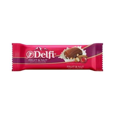 Promo Harga Delfi Chocolate Fruit & Nut 27 gr - Blibli