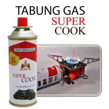 TABUNG GAS PORTABLE SUPER COOK KOMPOR PORTABEL