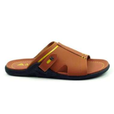 Sandal Pria Alope H 15 Sandal Slide kasual Pria Dewasa 39-43 Kulit 40 Coklat muda