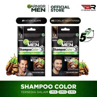 Garnier Men Shampoo Color Coklat Kehitaman