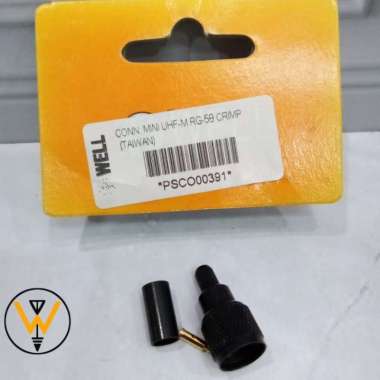 CONNECTOR / KONEKTOR MINI UHF-M RG-58 CRIMP (TAIWAN)| MINI UHF M RG 58