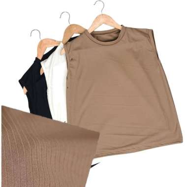 AliMaMa - SUGAR APRIL KNIT - Pakaian Inner Dalaman Kaos Baju Wanita Perempuan Kekinian Blus Blouse S