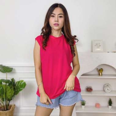 AliMaMa - SUGAR APRIL KNIT - Pakaian Inner Dalaman Kaos Baju Wanita Perempuan Kekinian Blus Blouse S