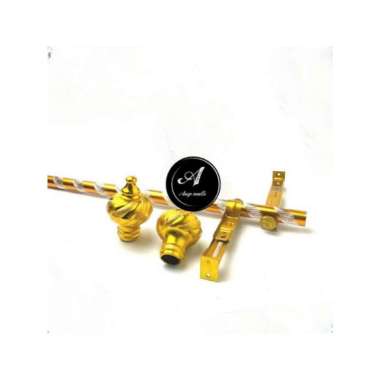 Besi gorden full set tiang gorden full set kualitas ok 1 meter Gold