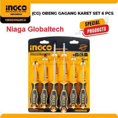 INGCO HKSD0628 OBENG SET 6PCS OBENG INDUSTRI SCREWDRIVER SET 6PCS INGCO