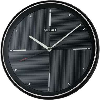 Jam Dinding Seiko Japan QXA816 QXA816K Black Original