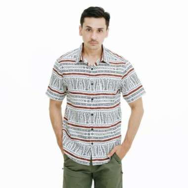 Kemeja Eiger X Tribes Ss 5654 Putih