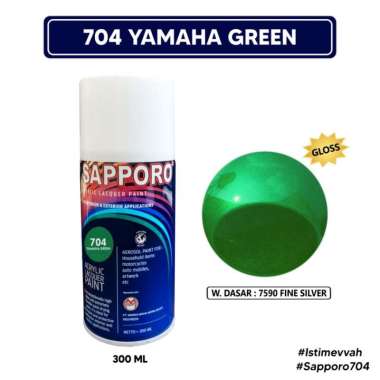 Sapporo Spray 704 Yamaha Green Candytone / Cat Semprot Terbaik / Cat Spray / Cat Aerosol
