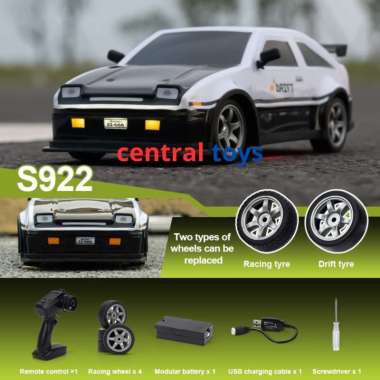 rc drift S921 army S922 TOYOTA AE86 2.4ghz 1:16 full propo throttle PUTIH