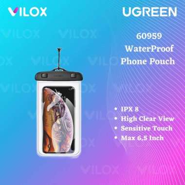 ugreen crystal dry bag waterproof smartphone phone hp case anti air