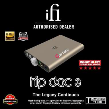 iFi Hip DAC 3 Portable Hi-Res USB DAC + Headphone Amplifier / DAC AMP Original