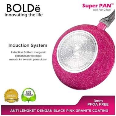 BOLDe Wajan Penggorengan / Super Pan Wok Blackpink 28 cm