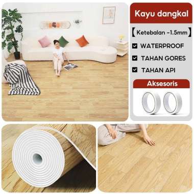 KARPET LANTAI VINYL GULUNGAN TEBA Kayu dangkal106（10m)