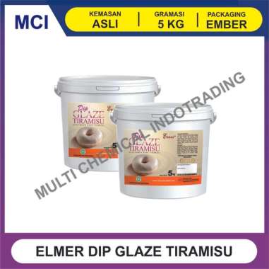 ELMER DIP GLAZE TIRAMISU TIRAMISSU 5 KG - 1 DUS 2 PCS / TOPPING DONAT
