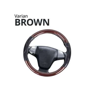 Goto Gorre Sarung Setir Kulit Cover Stir Mobil Universal Anti Slip BROWN