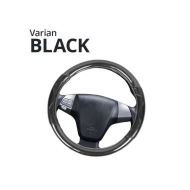 Goto Gorre Sarung Setir Kulit Cover Stir Mobil Universal Anti Slip BLACK