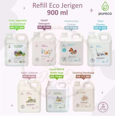 Pureco 900ml (liquid detergent / fruit & vegetable wash) Fabric Softener